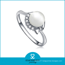 High Quality Silver Rhinestone &Pearl Rings